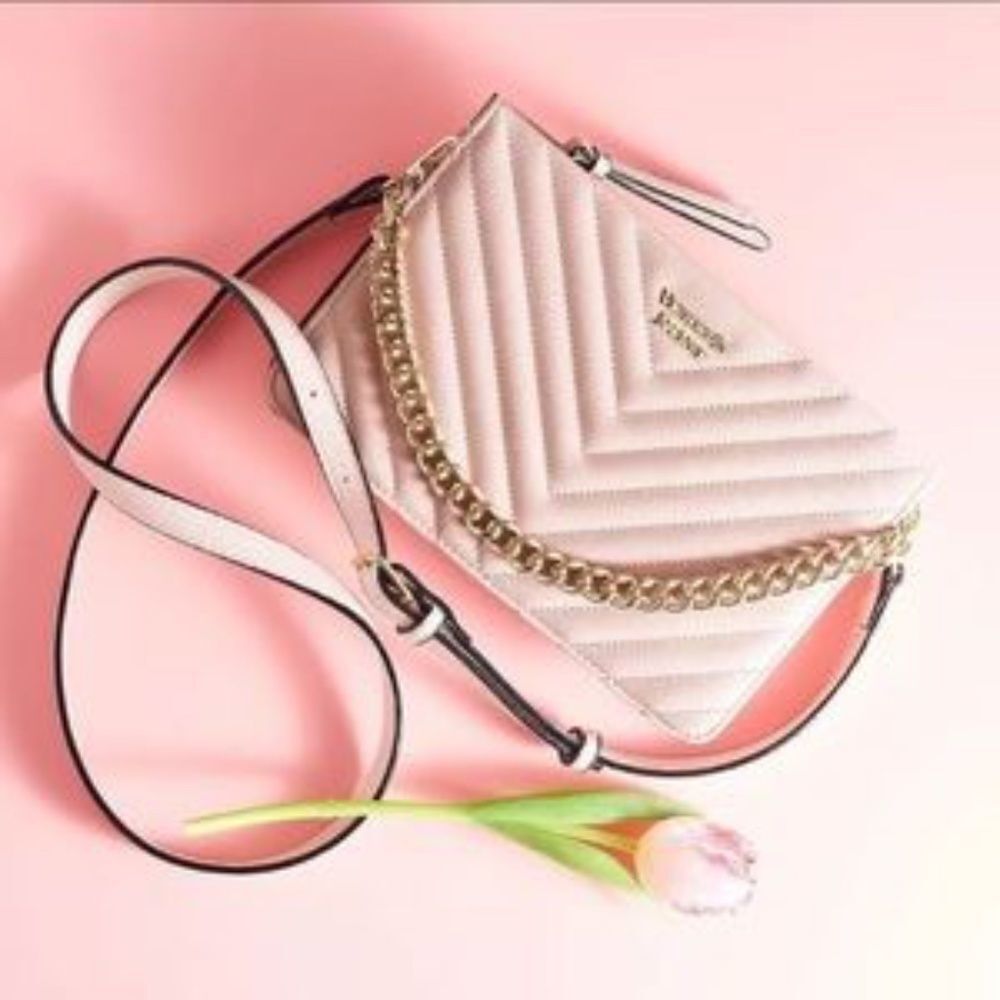 Victoria’s Secret Studded V-Quilt 24/7 Crossbody
